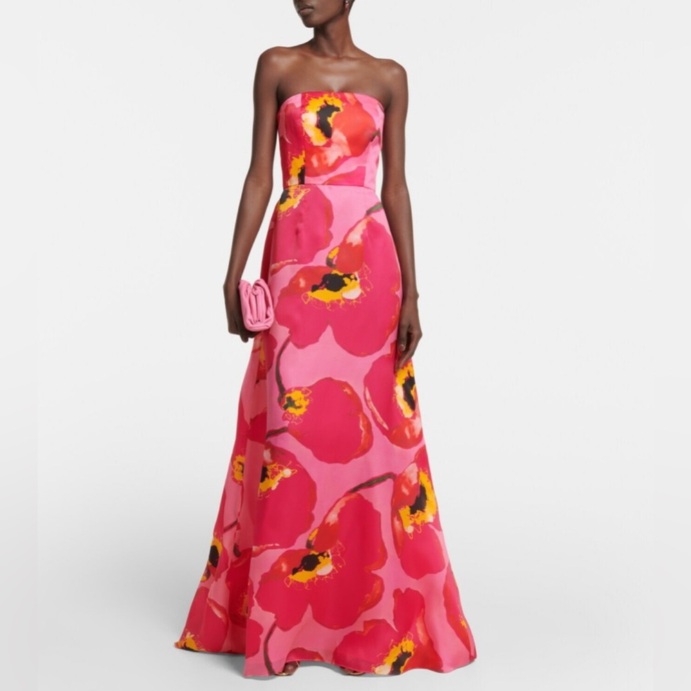 Carolina Herrera Floral Silk Gown - Never Worn! - Picture 4 of 8